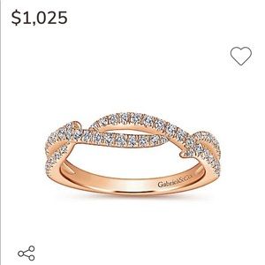 Gabriel & Co 14k gold & diamond ring